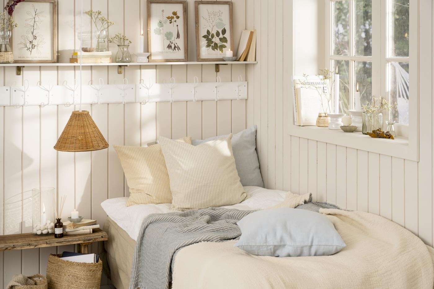 Hængelampe bambus lille