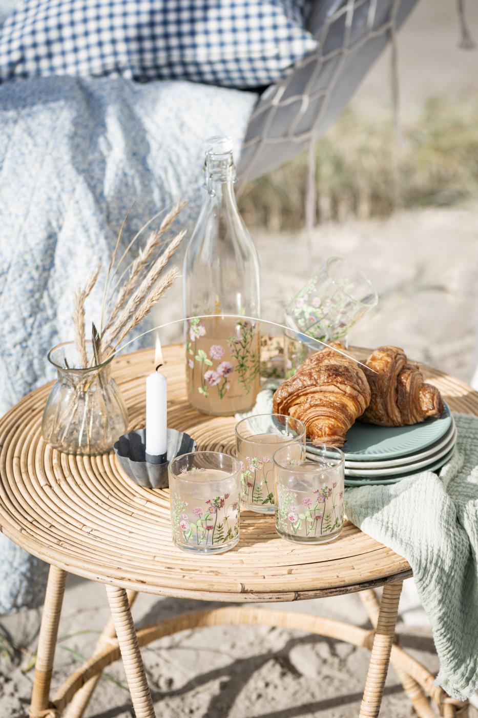 Bord rund rattan