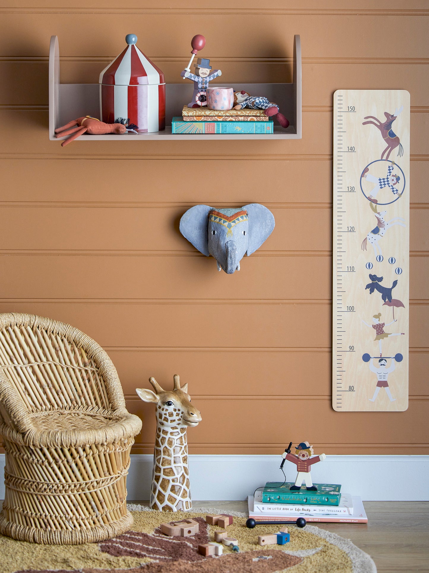 Cimmi Krukke m/låg, Rød, Stentøj