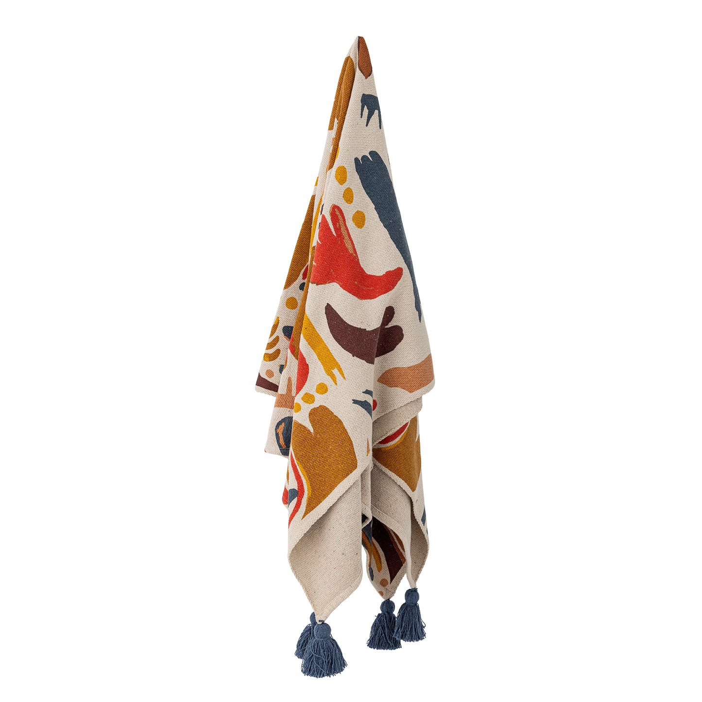 Horus Plaid, Orange, Genanvendt Bomuld