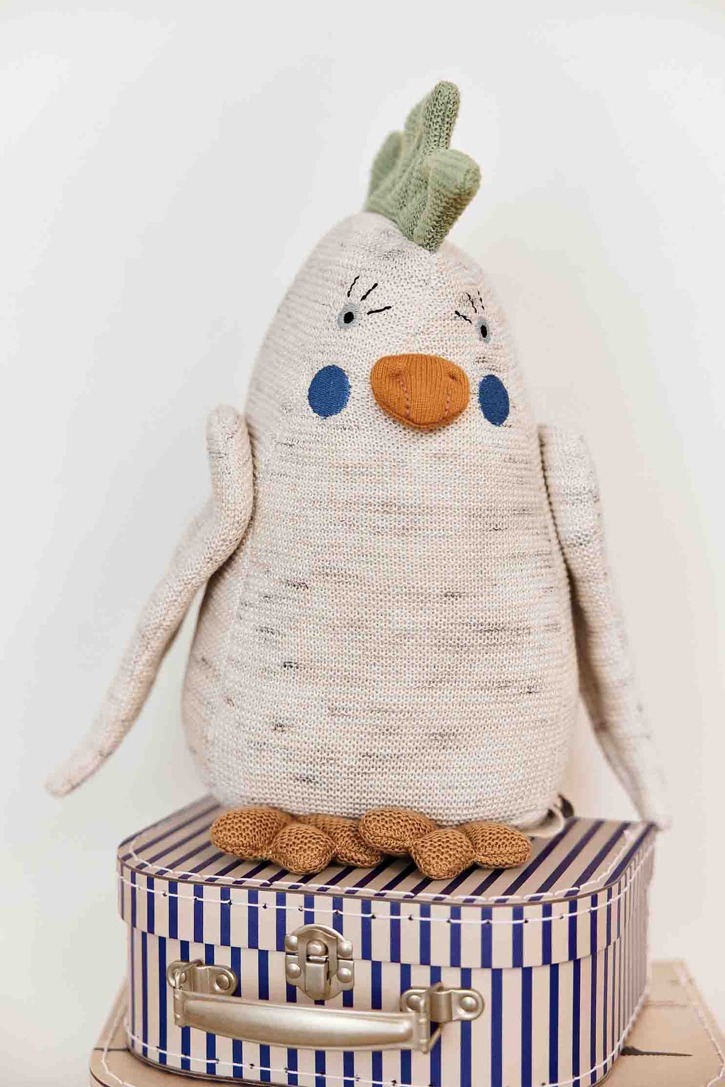 Minikuffert med krokodille og striber - Sæt med 2