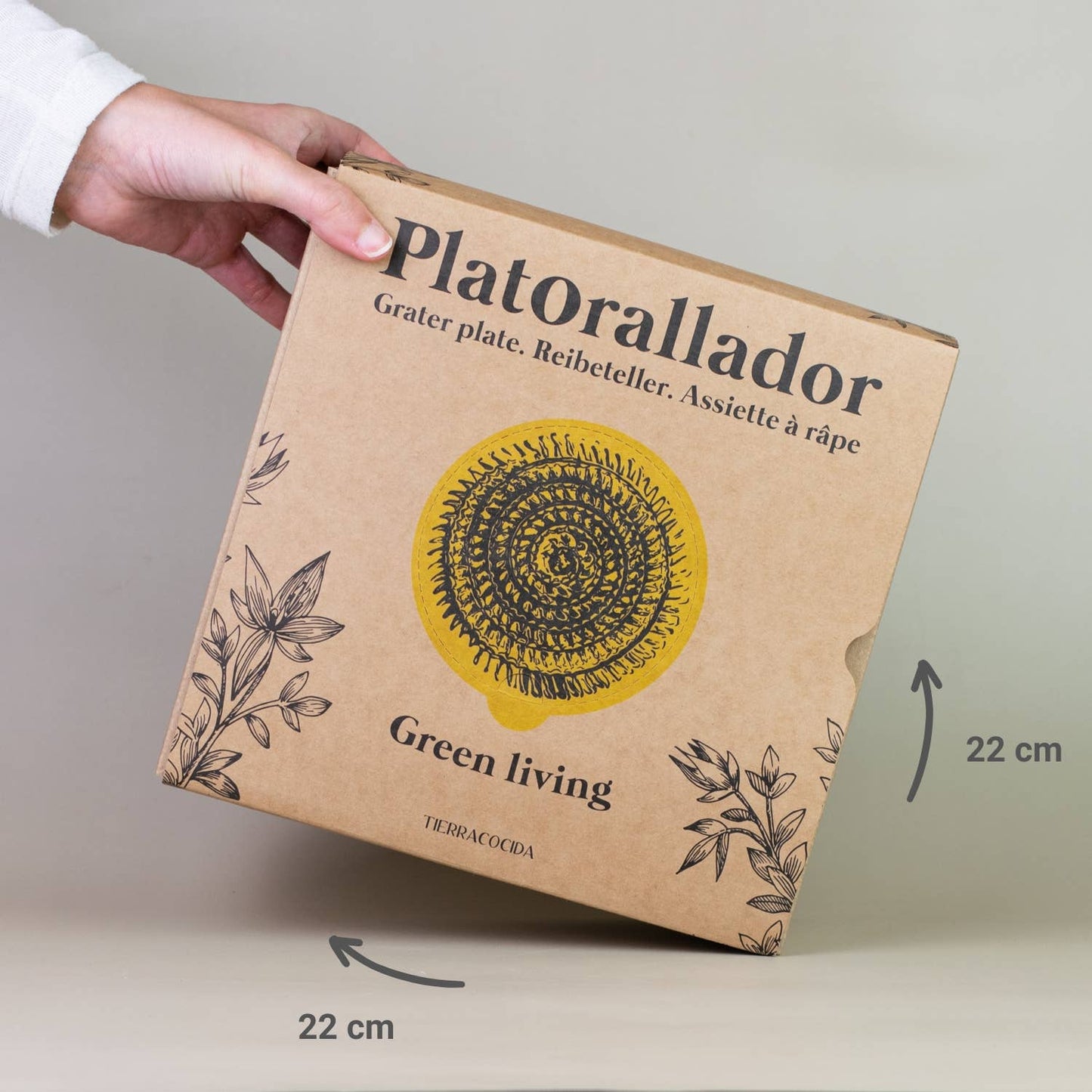 Lille håndlavet ost- og grøntsagsriveplade