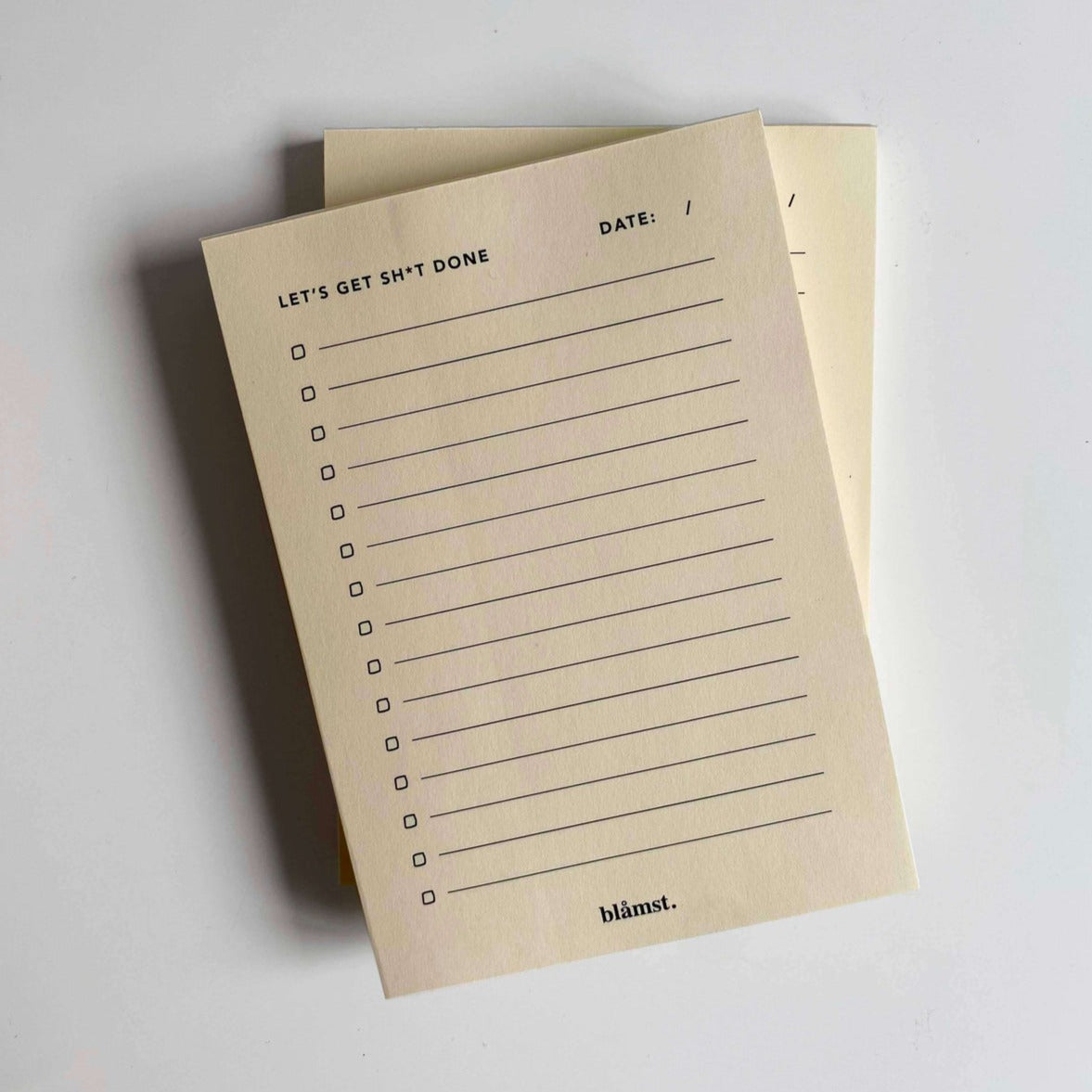 Blåmst To-do Liste A6 / 100 ark Gul