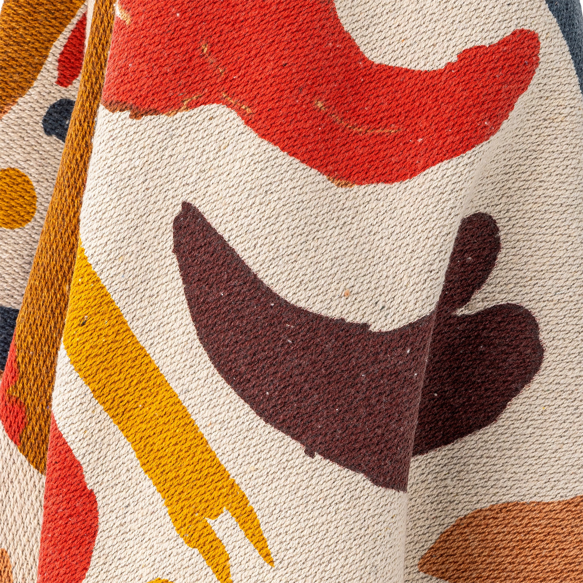 Horus Plaid, Orange, Genanvendt Bomuld