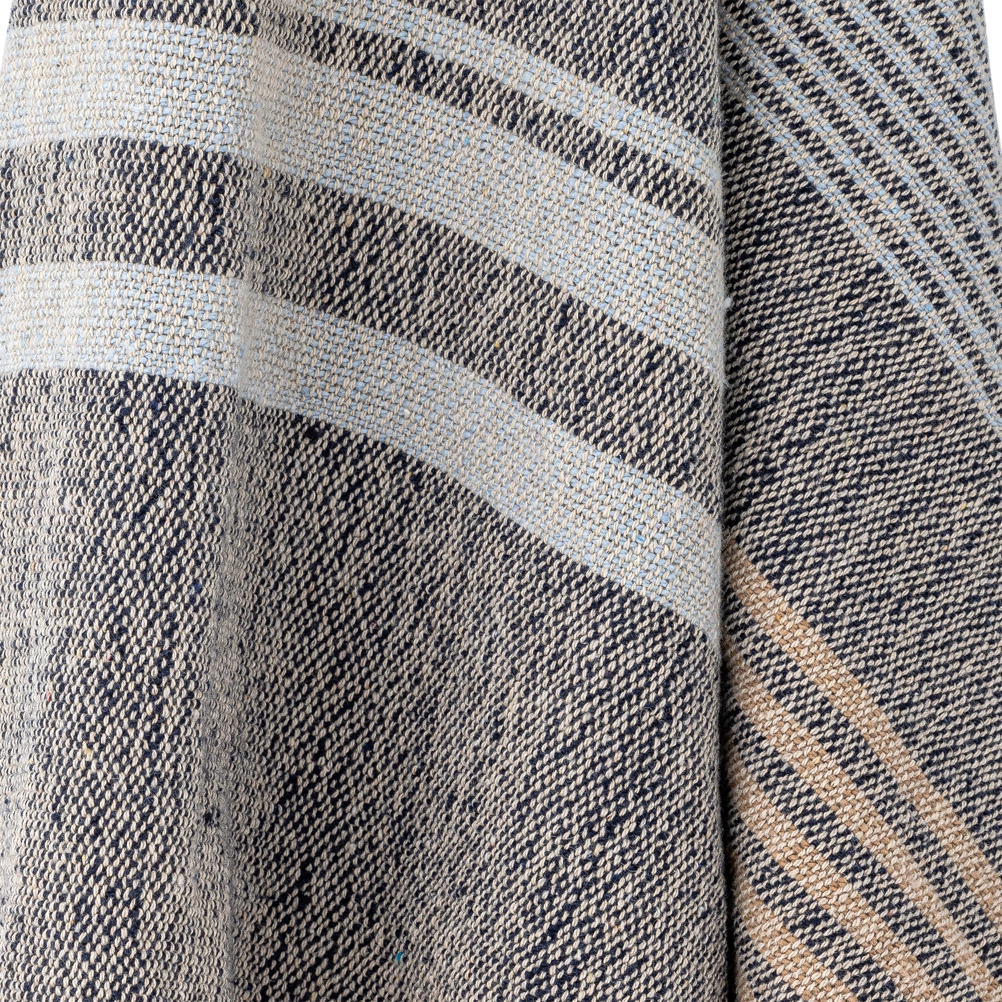 Ferrara Plaid, Blå, Genanvendt Bomuld