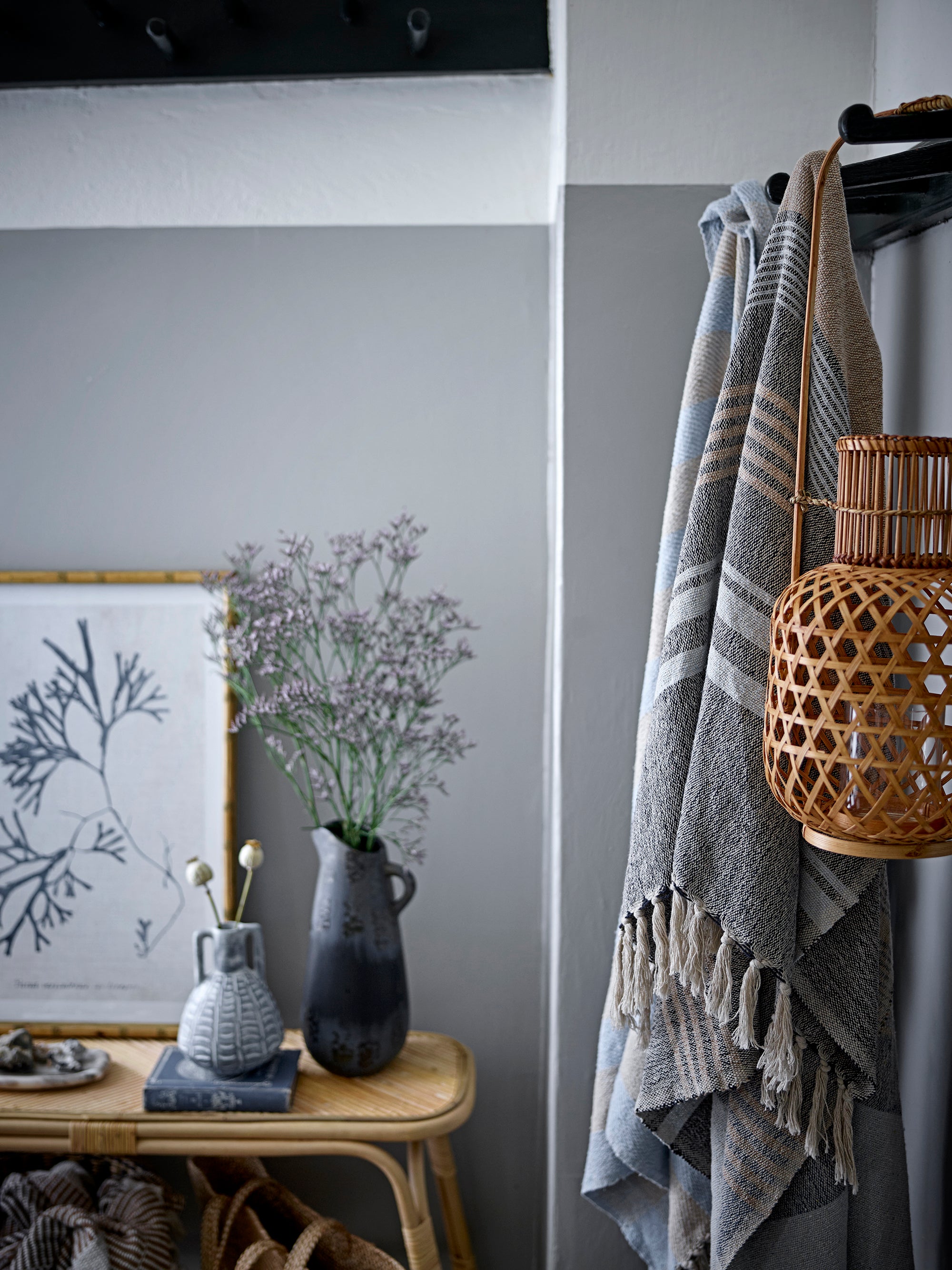 Ferrara Plaid, Blå, Genanvendt Bomuld