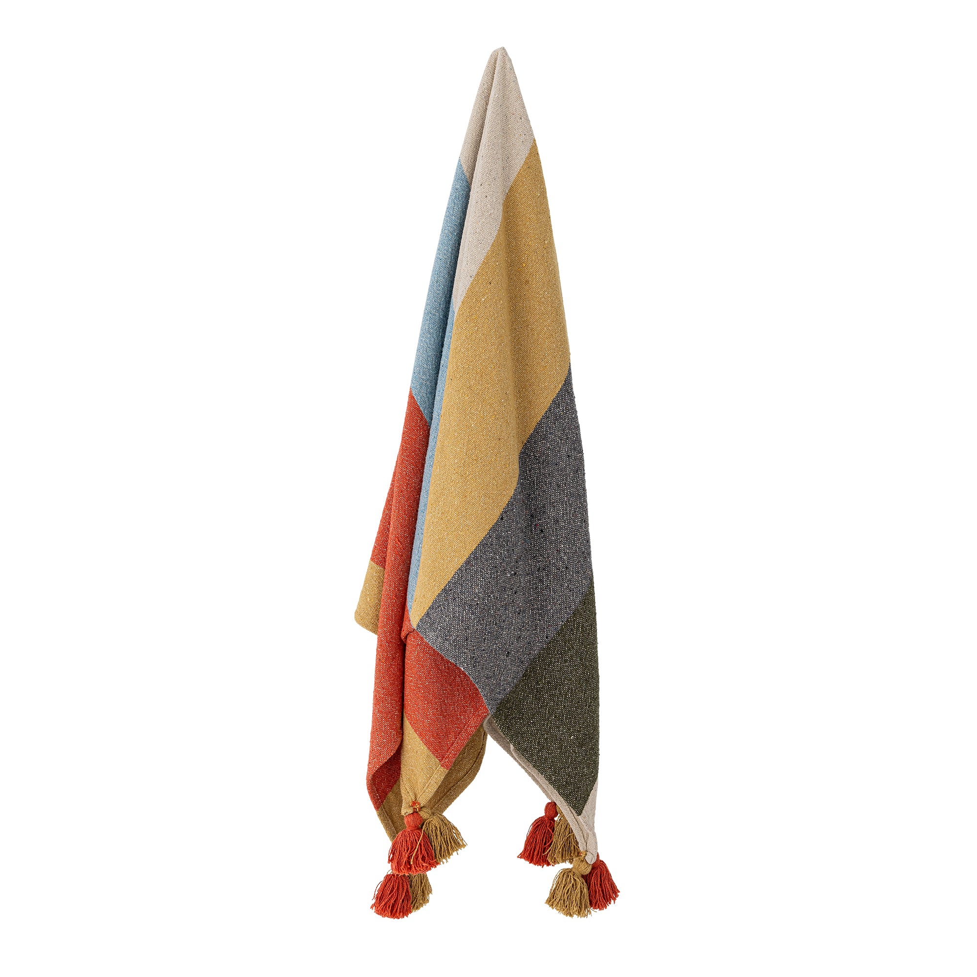 Druento Plaid, Gul, Genanvendt Bomuld