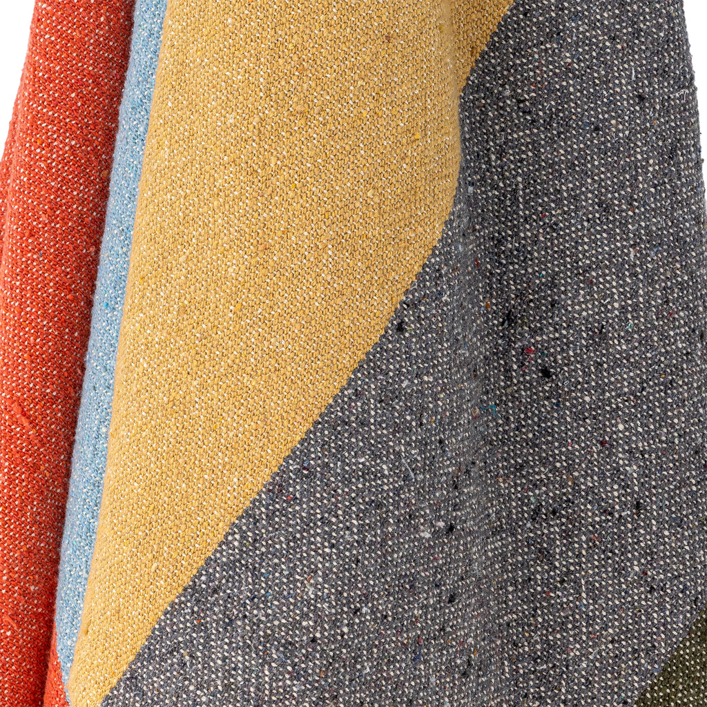 Druento Plaid, Gul, Genanvendt Bomuld