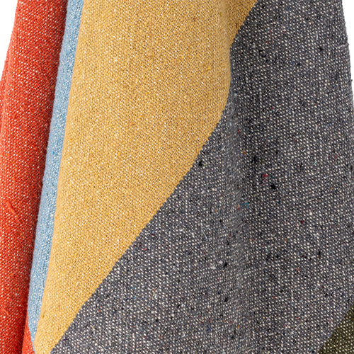 Druento Plaid, Gul, Genanvendt Bomuld