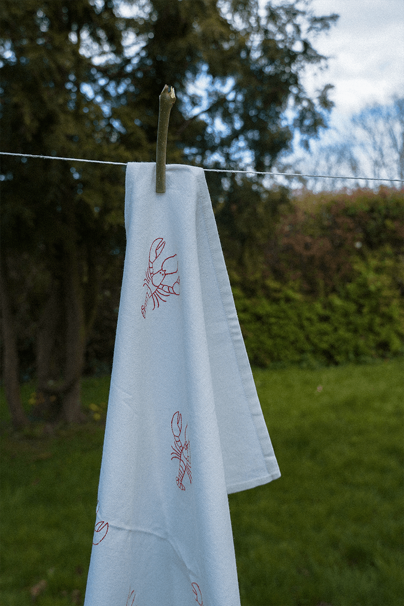 Blåmst Hummer Viskestykke