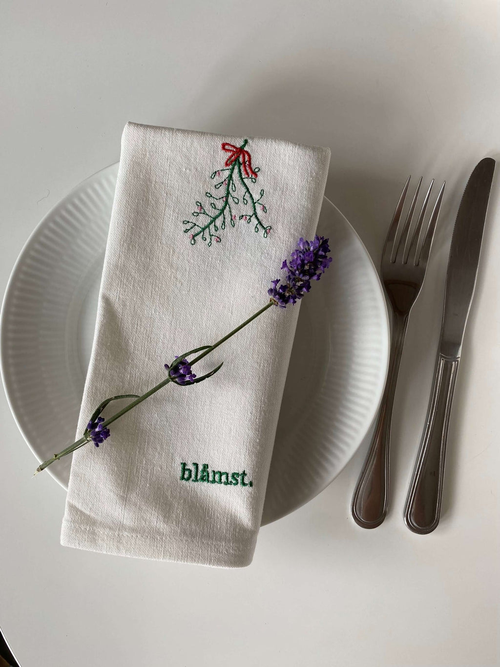 Mistletoe Stofservietter (2-pak)